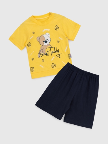 Фото Костюм футболка+шорти для хлопчика Baby Show 863 86 см Жовтий (2000990584083S)