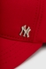 Бейсболка унісекс Нью Йорк Червоний (2000990513175S) Фото 3 з 6