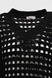 Пуловер однотонний жіночий Femme 1016 One Size Чорний (2000989871149D) Фото 8 з 10