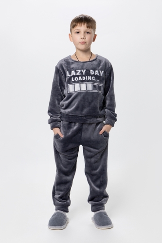 Фото Пижама для мальчика Dexters D424 140 см Серый (2000990257406A)