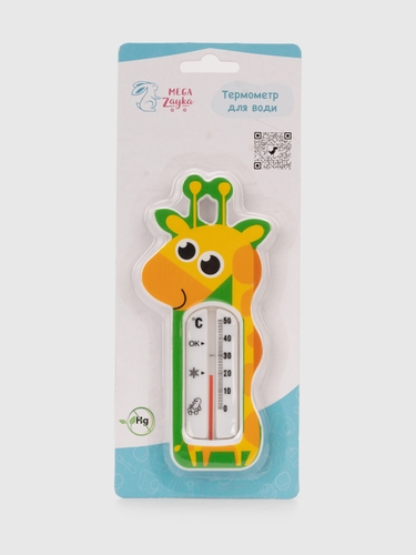 Фото Термометр плавающий "Жираф" Мегазайка 1102 Зеленый (4826077011024)
