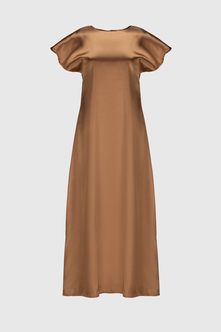 Фото Платье однотонное женское 240130 L Темно-бежевый (2000990402301D)