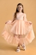 Платье нарядное для девочки Wecan 24036 134 см Персиковый (2000990305312A) Фото 1 из 15
