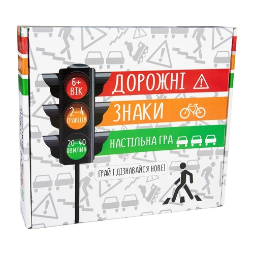 Фото Настольная игра Strateg Дорожные знаки развивающая на украинском языке 30245 (4823113807061)