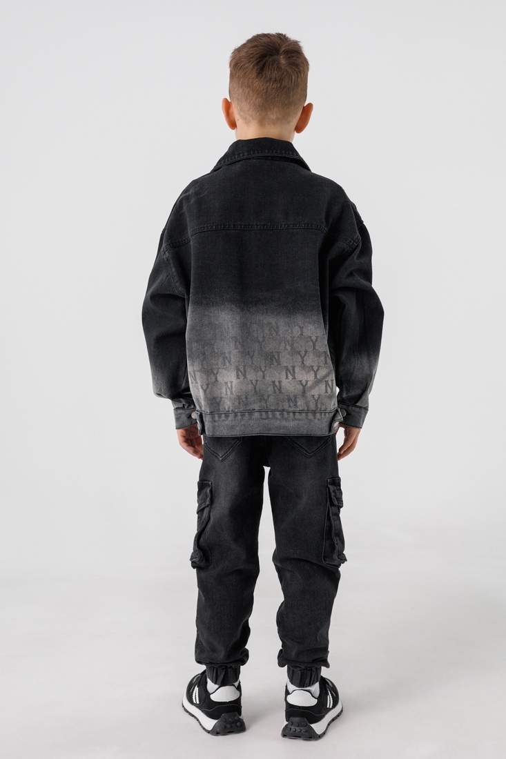 Фото Куртка джинсовая для мальчика 6806 164 см Черный (2000990306869D)