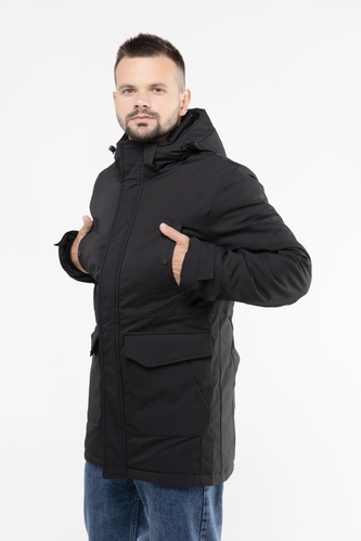 Фото Куртка зимняя мужская 666-3 5XL Черный (2000989891048W)