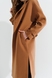 Пальто однотонное женское 606 либерти 52 Темно-бежевый (2000990395993D) Фото 3 из 16