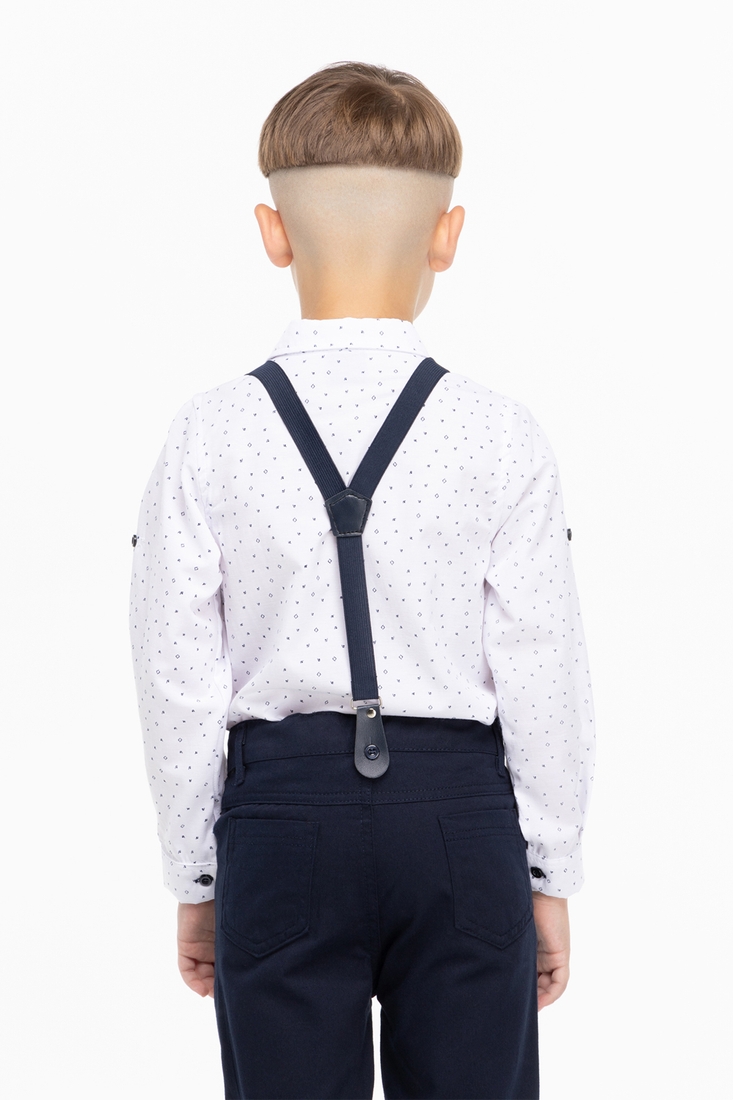 Фото Костюм для мальчика Pitiki 2817 рубашка + штаны 110 см Темно-синий (2000989710387D)