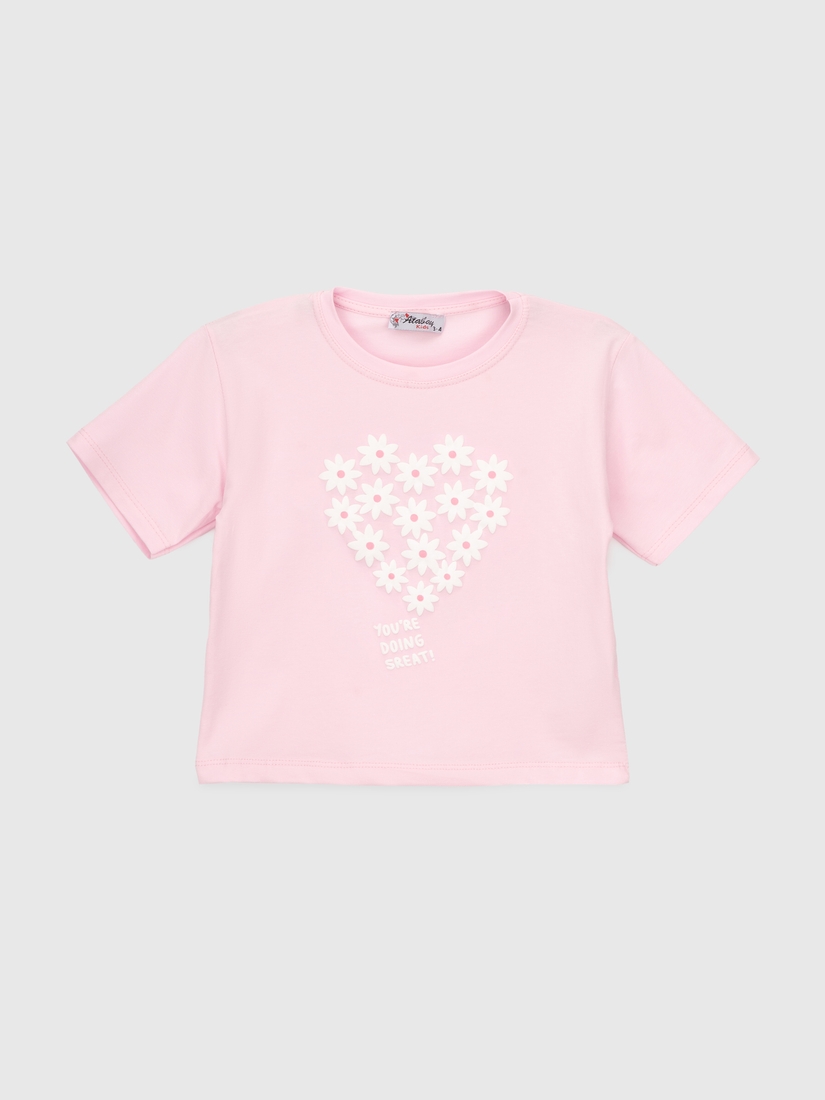 Фото Костюм футболка+капри для девочки Atabey 10504.0 110 см Розовый (2000990478146S)