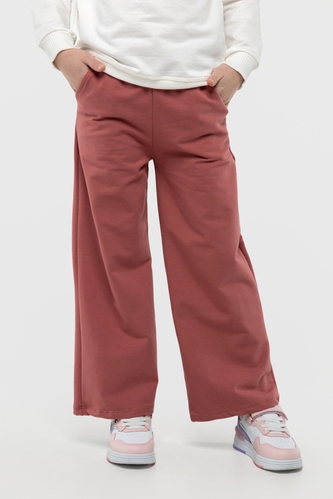Фото Спортивные штаны однотонные для девочки Atabey 10354.1 140 см Темно-пудровый (2000990156488D)