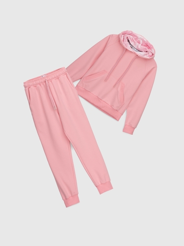 Фото Костюм худи+штаны детский Dinomin DM2401 140 см Розовый (2000990557995D)