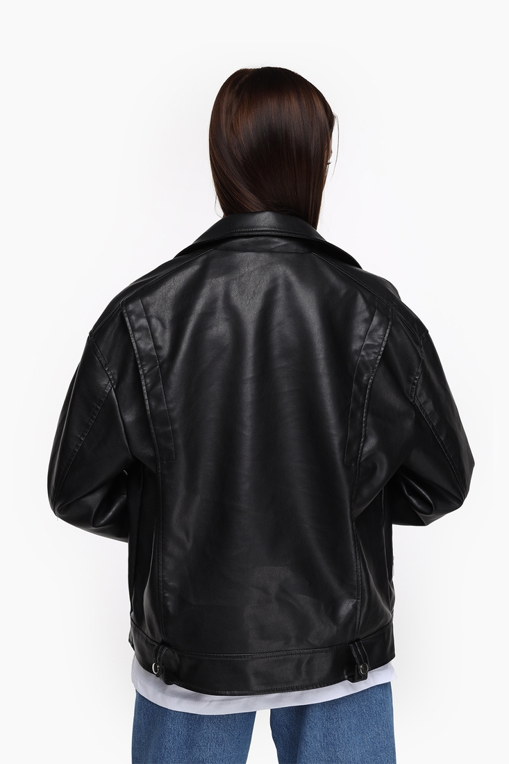 Фото Куртка женская однотонная 2346 L Черный (2000989588443D)