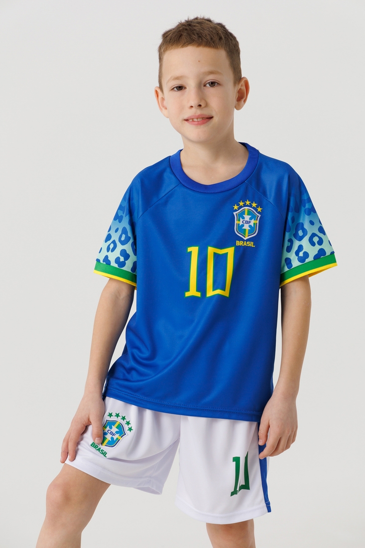 Фото Футбольная форма для мальчика BLD БРАЗИЛИЯ NEYMAR 152 см Синий (2000990366894A)