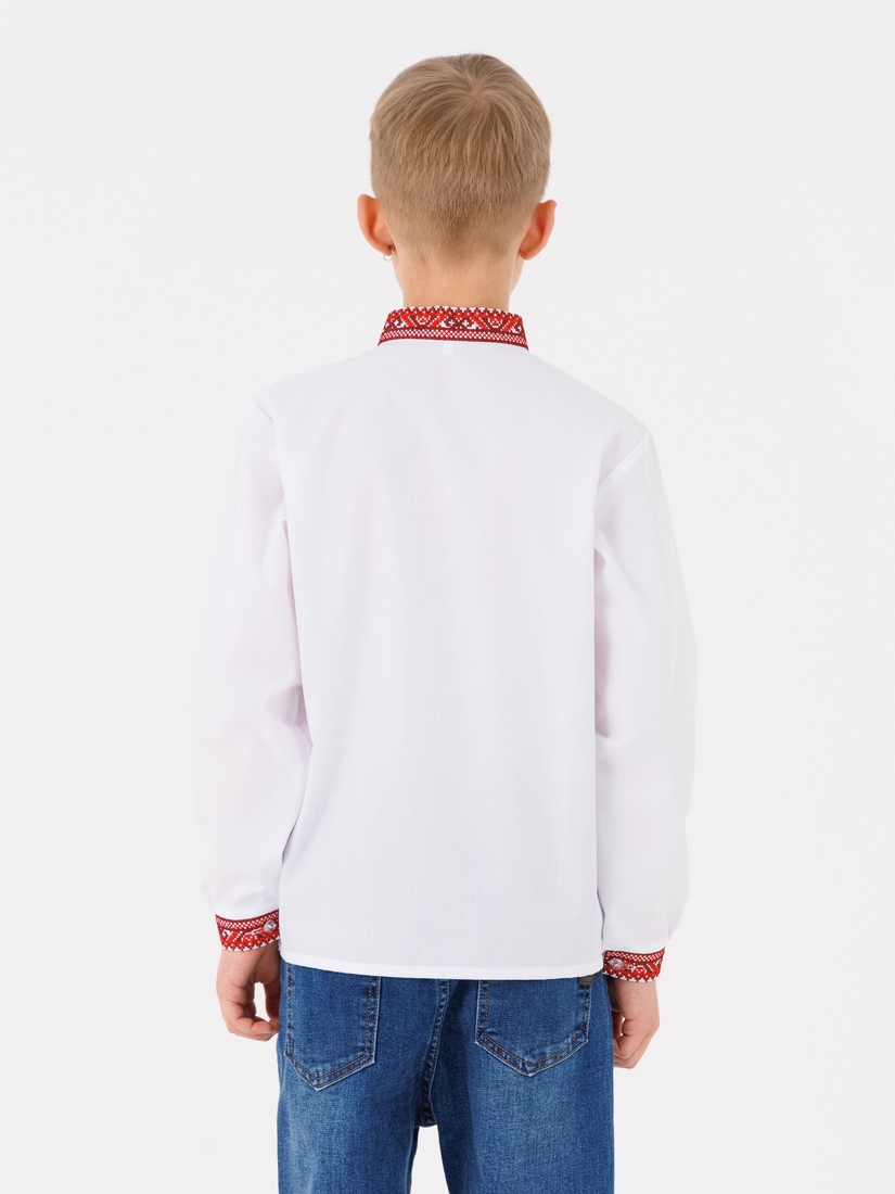 Фото Сорочка вишиванка для хлопчика КОЗАЧЕК ГРИЦЬКО Червоно-бордовий (2000990563057D)