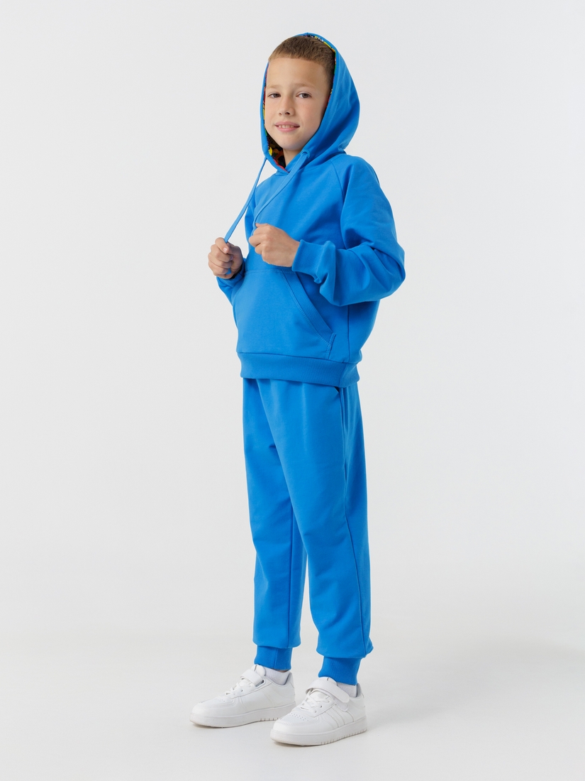 Фото Костюм худи+штаны детский Dinomin DM2401 140 см Синий (2000990558121D)