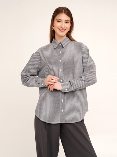 Фото Рубашка с узором женская LAWA WTC02360 2XL Черно-белый (2000990501530D)(LW)