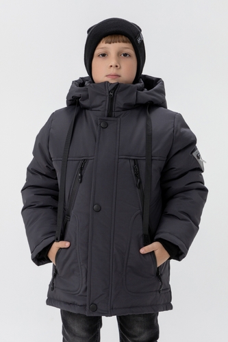 Фото Куртка зимняя для мальчика ОШЕН Jasper 134 см Серый (2000989553212W)