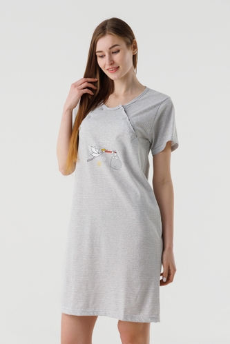 Фото Нічна сорочка жіноча Sevgi 3184 XL Сірий (2000990512536A)