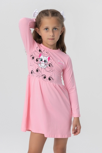 Фото Платье с принтом для девочки Baby Show 5755 98 см Розовый (200098999919926D)