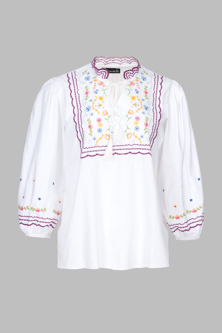 Фото Вышиванка рубашка женская Park karon 23009 40 Белый (2000990485489A)
