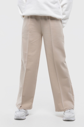 Фото Спортивні штани однотонні для дівчики Atabey 10355.3 164 см Бежевий (2000990156648D)