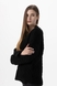 Пуловер однотонний жіночий Femme 2026 One Size Чорний (2000990221483W) Фото 2 з 10