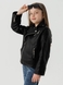 Куртка з екошкіри для дівчинки XZKAMI 6807 134 см Чорний (2000990538024D) Фото 3 з 13