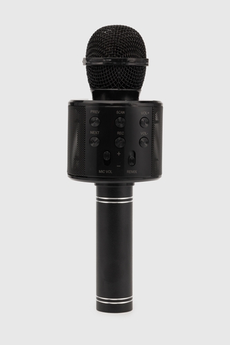 Фото Беспроводной караоке микрофон с Bluetooth WANRONGDIANZIKEJIYOUXIANGONGSI 858 Черный (2000990269195)