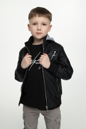 Фото Куртка для хлопчика Activa Sport YM-315 116 см Чорний (2000989560913D)