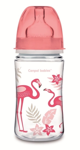Фото Бутылка с широким отверстием антиколикова 240 мл коралловая 35/227 corr Canpol babies (2000901977676)