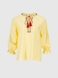 Вышиванка рубашка с принтом женская Park karon 23063 L Желтый (2000990485540A) Фото 7 из 11