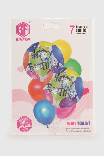 Фото Набор воздушных шариков Happy Birthday BINFENQIQIU BF5726 Разноцветный (2000990384935)