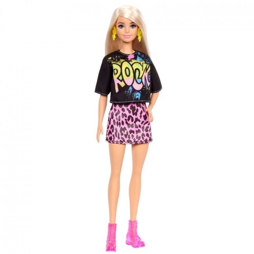 Фото Кукла Barbie "Модница" в стильной рок-футболке (GRB47) (887961899986)