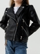 Куртка з екошкіри для дівчинки XZKAMI 8812 146 см Чорний (2000990538086D) Фото 2 з 13