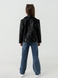 Куртка з екошкіри для дівчинки XZKAMI 8812 146 см Чорний (2000990538086D) Фото 6 з 13