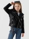 Куртка з екошкіри для дівчинки XZKAMI 8812 146 см Чорний (2000990538086D) Фото 3 з 13