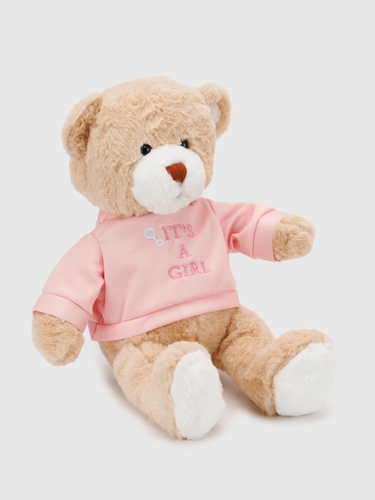 Фото Мягкая игрушка Медвежонок JRK122456 Бежево-розовый (2000990541888)