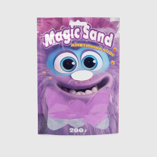 Фото Кинетический песок "Magic sand в пакете" STRATEG 39401-4 Фиолетовый (4823113865023)