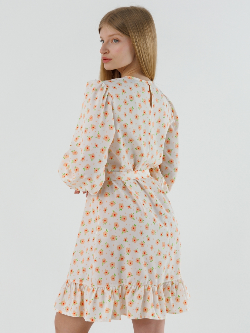 Фото Платье с узором женское LAWA WTC02305 2XL Бело-персиковый (2000990559364S)(LW)