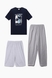 Пижама мужская штаны+шорты AYANS 5050 XL Синий (2000989521525A) Фото 12 из 23