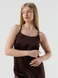 Платье однотонное женское LAWA WTC02367 XL Темно-коричневый (2000990542090S) Фото 4 из 15
