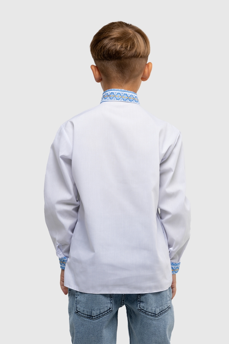 Фото Сорочка вишиванка для хлопчика Veronika СЕРГІЙКО-1 152 см Блакитний (2000990003287D)
