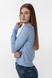 Пуловер однотонный женский Park karon 10284 One Size Голубой (2000989250081D) Фото 2 из 13