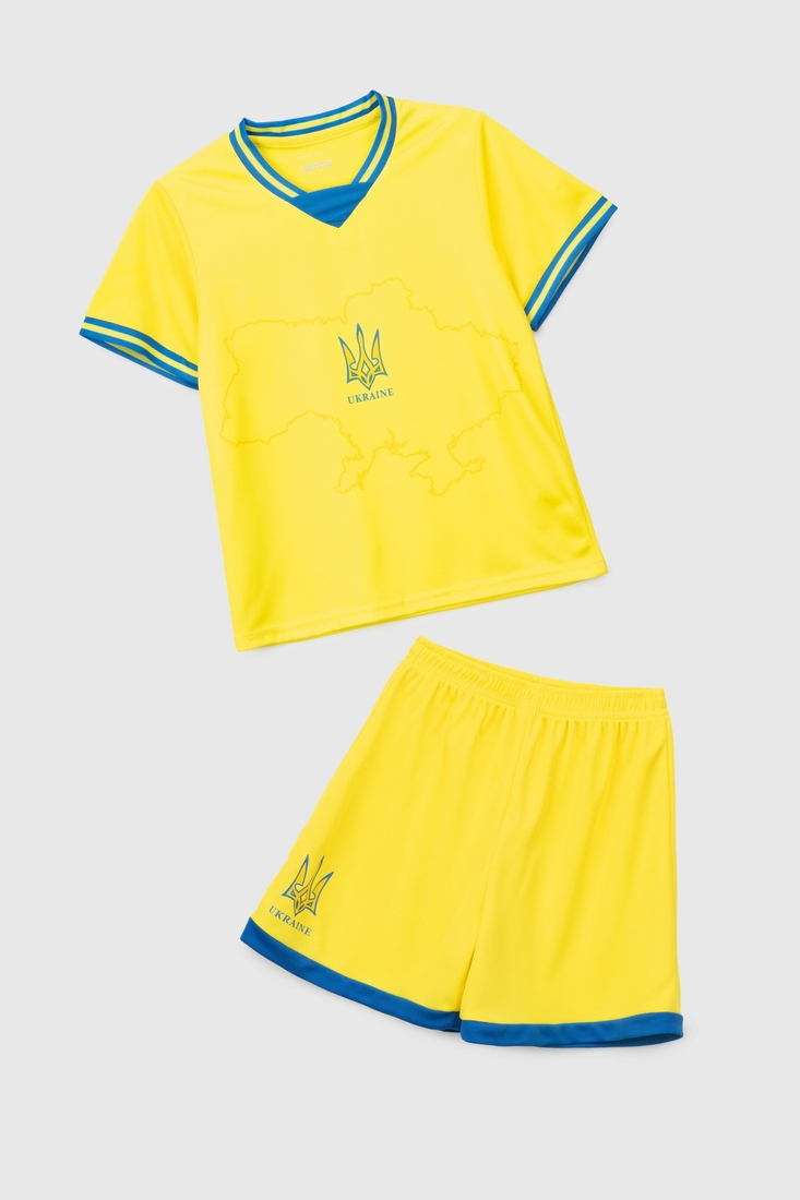 Фото Футбольная форма для мальчика BLD UKRAINE 122 см Желтый (2000990313102A)