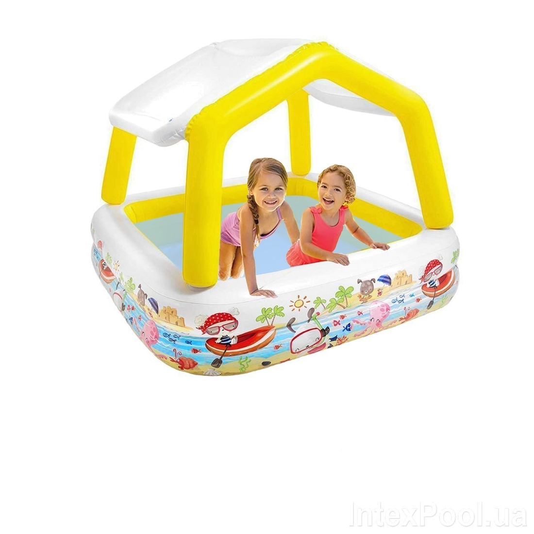 Фото Детский надувной бассейн «Аквариум» Intex (57470) (6903115977011)