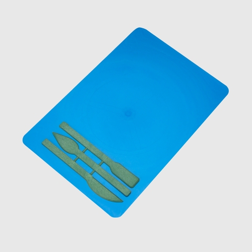 Фото Доска для пластилина узкая Атлас К-3037м с 3-мя стеками Синий (4820082900991)