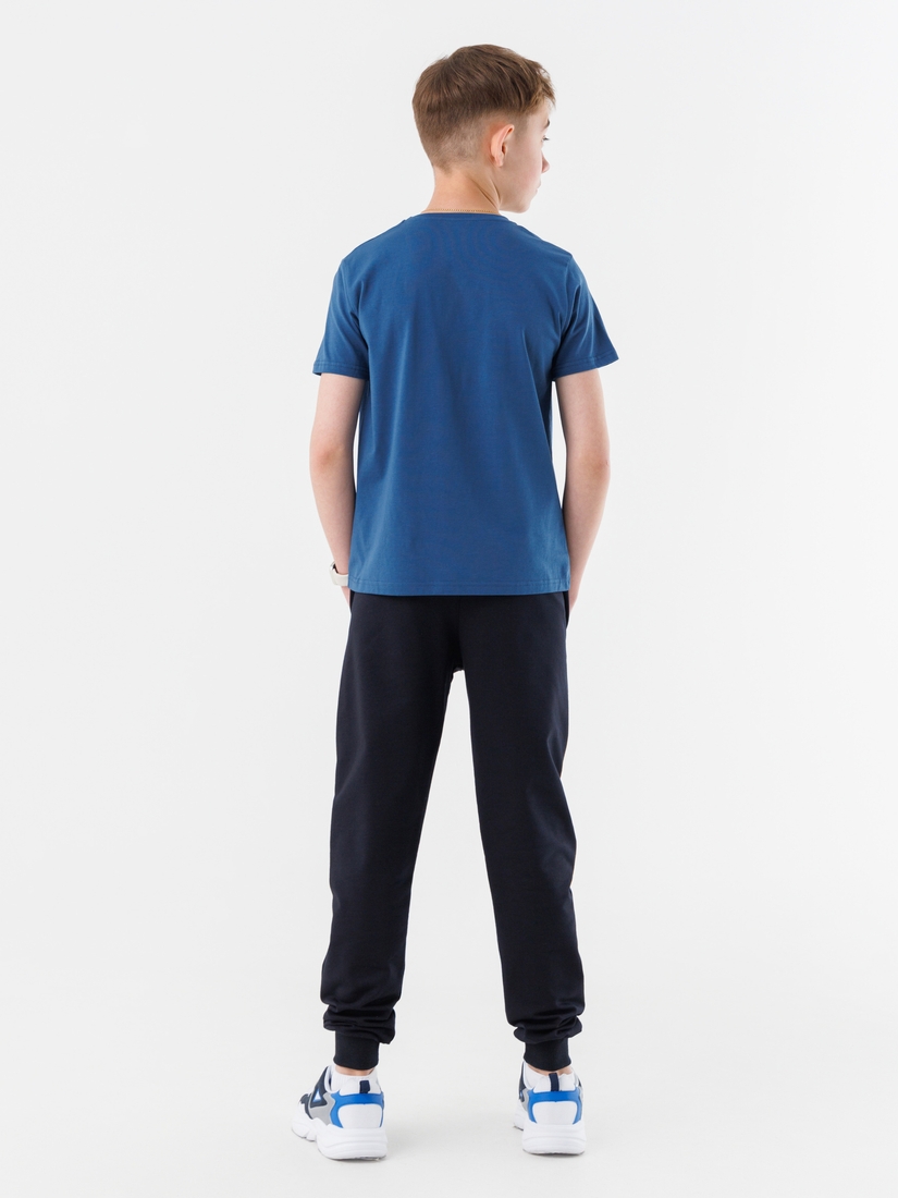Фото Спортивні штани однотонні для хлопчика Atescan 2004 176 см Темно-синій (2000990540553D)