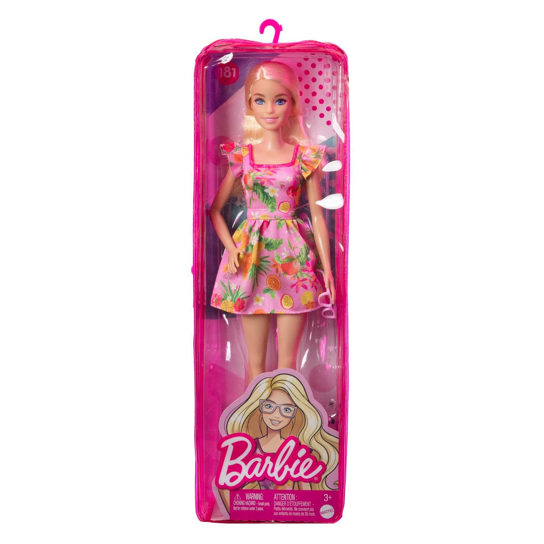 Фото Кукла Barbie "Модница" в платье с фруктовым принтом HBV15 (194735002030)
