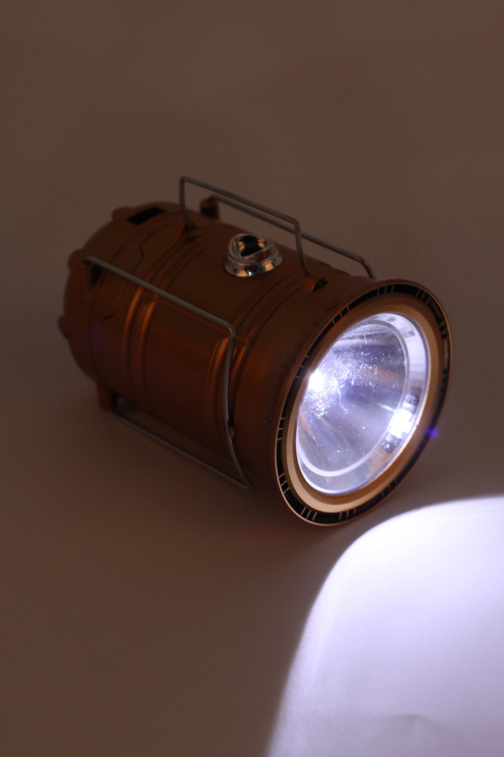 Фото Кемпинговый LED фонарь,Золотой MH-5800T с USB аккумуляторный с солнечной панелью MH-5800T (2000989474319)