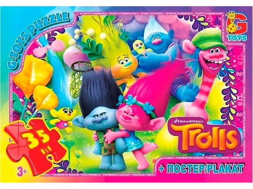 Пазли ТМ "G-Toys" із серії "Тролі" TR0075 (4824687636521)